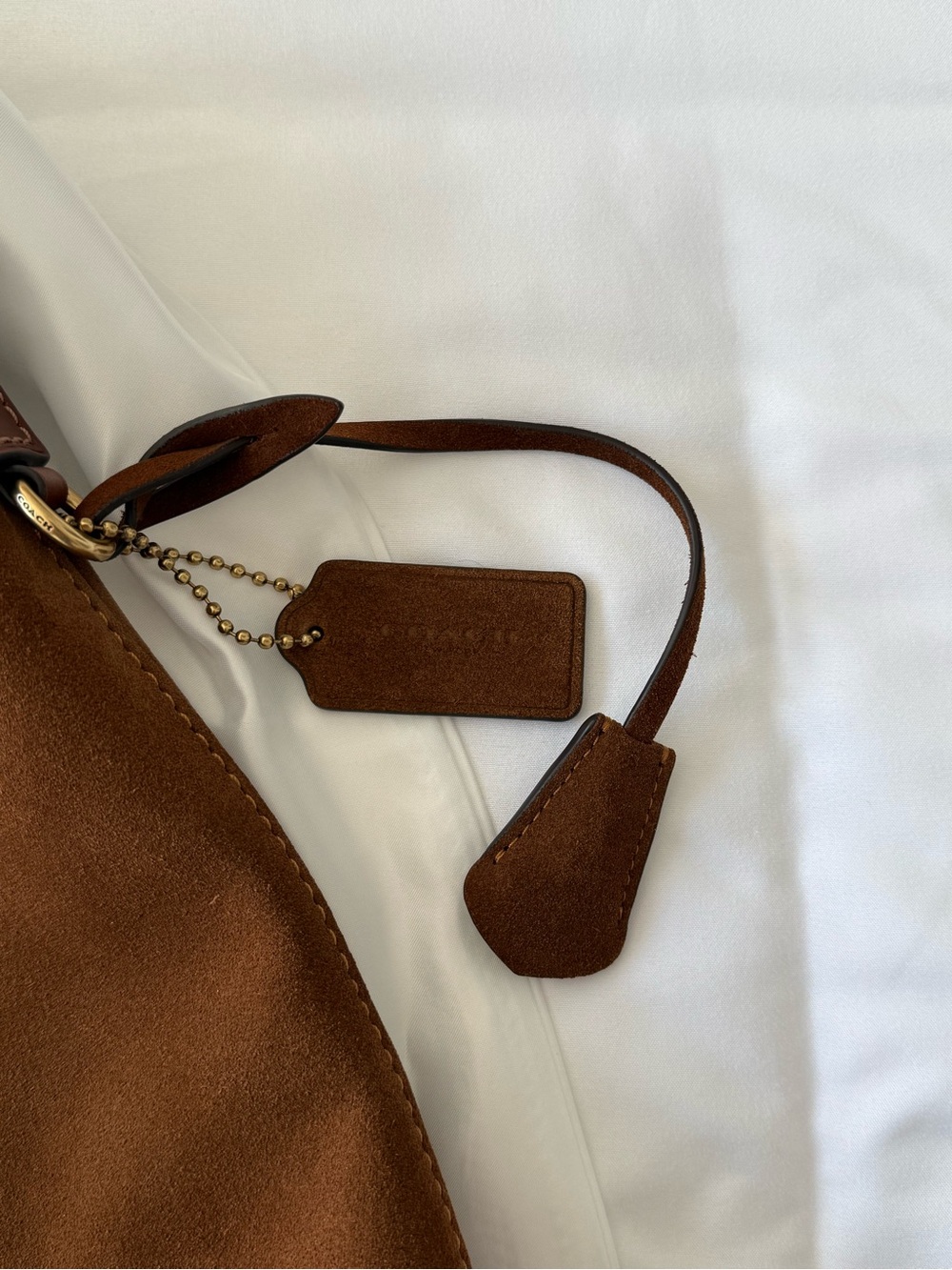 Coach Mott Messenger Suede Messenger Bag - Picture 2 of 5